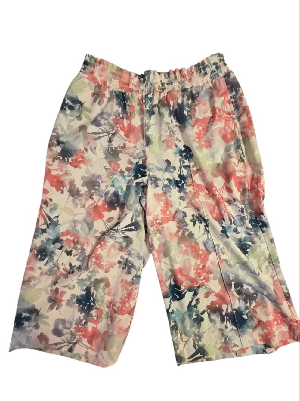 Athleta Floral Athletic Cropped Pants